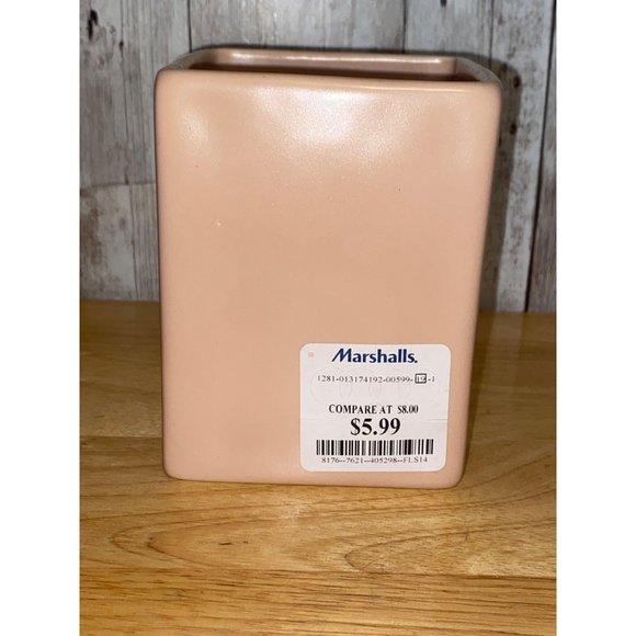 Rae Dunn Ceramic Pink Write Desk Organizer Pencil Pen Holder Caddy - Picture 4 of 8